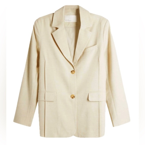 OAK + FORT Cream Blazer - Picture 2 of 15